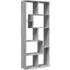 Knihovna/dělící stěna 67x25x161,5 cm kompozitní dřevo [858078] (Barva Betonová šedá)