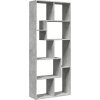 Knihovna/dělící stěna 67x25x161,5 cm kompozitní dřevo [858078] (Barva Betonová šedá)