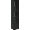 Knihovna 40 x 36 x 189 cm kompozitní dřevo [848242] (Barva Černá)