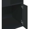 Knihovna 40 x 36 x 189 cm kompozitní dřevo [848242] (Barva Černá)