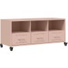 TV skříňka 100,5 x 39 x 43,5 cm ocel [846693] (Barva Růžová)