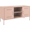 TV skříňka olivově 100,5 x 39 x 50,5 cm ocel [842989] (Barva Růžová)