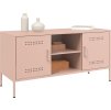 TV skříňka olivově 100,5 x 39 x 50,5 cm ocel [842989] (Barva Růžová)