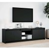 TV skříňka s LED 180 x 34 x 50 cm kompozitní dřevo [3307913] (Barva Černá)