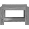 Konferenční stolek s LED 73 x 53 x 45 cm kompozitní dřevo [847551] (Barva Šedá sonoma)