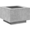 Konferenční stolek s LED 60 x 60 x 40 cm kompozitní dřevo [847572] (Barva Šedá sonoma)