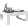 Konferenční stolek s Infinity LED 70 x 53 x 30 cm [847630] (Barva Bílá)