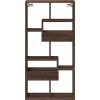 Nástěnná skříňka 50 x 15 x 100 cm kompozitní dřevo [854559] (Barva Hnědý dub)