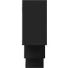 Nástěnná police 159 x 18 x 66 cm kompozitní dřevo [853300] (Barva Černá)