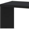 Nástěnná rohová police 45 x 45 x 147 cm kompozit [852637] (Barva Černá)
