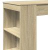 Barový stůl s regály 95 x 47 x 103,5 cm kompozitní dřevo [854390] (Barva dub artisan)
