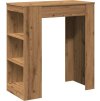 Barový stůl s regály 95 x 47 x 103,5 cm kompozitní dřevo [854390] (Barva dub artisan)