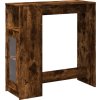 Barový stůl s regály 101 x 40 x 103,5 cm kompozitní dřevo [854368] (Barva Kouřový dub)