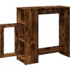 Barový stůl s regály 101 x 40 x 103,5 cm kompozitní dřevo [854368] (Barva Kouřový dub)