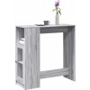 Barový stůl s regály 101 x 40 x 103,5 cm kompozitní dřevo [854368] (Barva Kouřový dub)