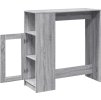 Barový stůl s regály 101 x 40 x 103,5 cm kompozitní dřevo [854368] (Barva Kouřový dub)
