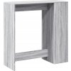 Barový stůl s regály 101 x 40 x 103,5 cm kompozitní dřevo [854368] (Barva Kouřový dub)