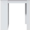 Barový stůl 102 x 70 x 103,5 cm kompozitní dřevo [3309321] (Barva Bílá)