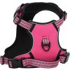 Postroj pro psy s vodítkem a obojkem nastavitelný L [4013394] (Barva Růžová)