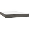 Taštičková matrace 140 x 220 x 20 cm samet [4016619] (Barva Tmavě šedá)