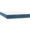 Taštičková matrace 120 x 220 x 20 cm samet [4016612] (Barva Světle šedá)