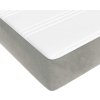 Taštičková matrace 120 x 220 x 20 cm samet [4016612] (Barva Světle šedá)