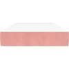 Taštičková matrace 90 x 210 x 20 cm samet [4016569] (Barva Růžová)
