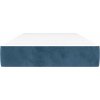 Taštičková matrace střední tvrdost 100 x 210 x 20 cm samet [4016574] (Barva Tmavě moddrá)