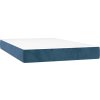 Taštičková matrace střední tvrdost 120 x 210 x 20 cm samet [4016576] (Barva Světle šedá)