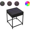 Noční stolek s Infinity LED 40 x 40 x 51 cm [3284091] (Barva Černá)
