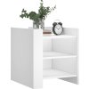 Noční stolek 45 x 50 x 50 cm kompozitní dřevo [848290] (Barva Bílá)