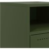 Noční stolky 2 ks 36 x 39 x 59 cm ocel [846725] (Barva Zelená)