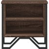Noční stolek 40 x 30 x 40 cm dřevotříska [848502] (Barva Hnědý dub)