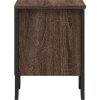 Noční stolek 40 x 30 x 40 cm dřevotříska [848502] (Barva Hnědý dub)