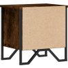 Noční stolek 40 x 30 x 40 cm dřevotříska [848502] (Barva Hnědý dub)