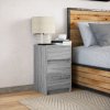 Noční stolek s LED osvětlením kompozitní dřevo [852017] (Barva Šedá sonoma)