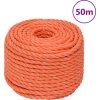 Pracovní lano 20 mm 50 m polypropylen [152952] (Barva Oranžová)