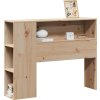 Čelo postele s úložným prostorem 75 cm masivní borovice [855647] (Barva Voskově hnědá)