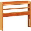 Čelo postele s policemi 90 cm masivní borovice [850964] (Barva Voskově hnědá)