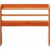 Čelo postele s policemi 90 cm masivní borovice [850964] (Barva Voskově hnědá)