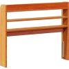 Čelo postele s policemi 90 cm masivní borovice [850964] (Barva Voskově hnědá)