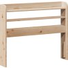 Čelo postele s policemi 90 cm masivní borovice [850964] (Barva Voskově hnědá)
