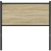 Náhradní čelo postele dub 90 cm kompozitní dřevo a ocel [4007793] (Barva Hnědý dub)