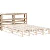 Čelo postele s policemi 160 cm masivní borovice [850880] (Barva Voskově hnědá)