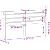 Čelo postele s policemi 120 cm masivní borovice [850956] (Barva Přírodní)