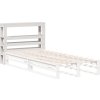 Čelo postele s policemi 90 cm masivní borovice [850897] (Barva Bílá)