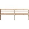 Čelo postele s policemi 180 cm masivní borovice [850943] (Barva Voskově hnědá)