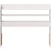 Čelo postele s policemi 100 cm masivní borovice [850960] (Barva Bílá)