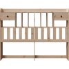 Čelo postele s úložným prostorem 160 cm masivní borovice [855505] (Barva Přírodní)