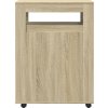 Úzká koupelnová skříňka na kolečkách kompozitní dřevo [855270] (Barva dub sonoma)